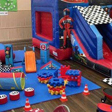 Transport Soft Play, Combo Castle With Slide, Ball Pool & 4 Didi Cars