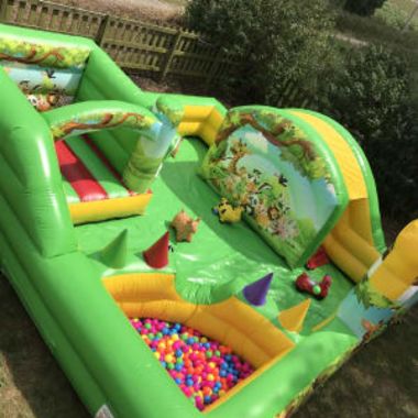 18ft X 18 Ft Play Park With Slide Ball Pool And Castle