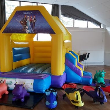 Toddler Bounce N Slide + 4 Happy Hopperz
