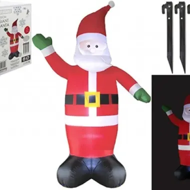 4m Inflatable Santa With Light Inside