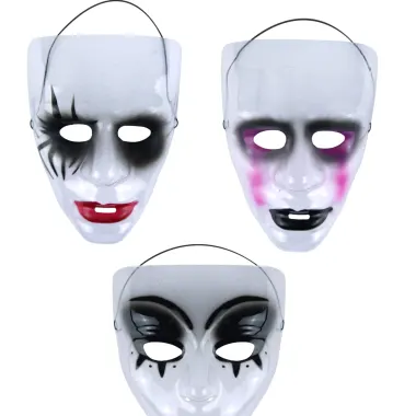 Creepy Face Mask In 3 Assorted Designs
