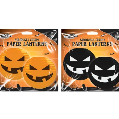 Pumpkin Lanterns Price For 2 Black And 2 Orange