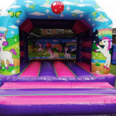 Rainbow Unicorn Bouncy Castle