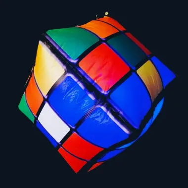 Rubiks Cube 3.5ft Hanging Inflatable - Price To Hire