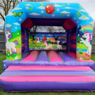 Rainbow Unicorn Bouncy Castle