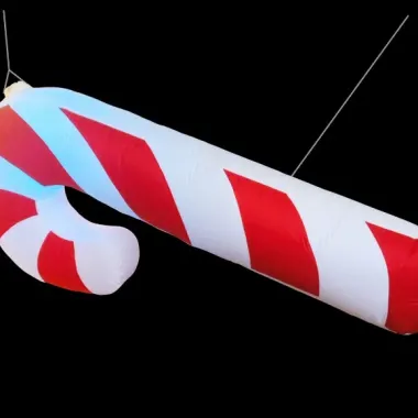 Candy Cane 3.4ft X 7ft Hanging Inflatable - Price To Hire