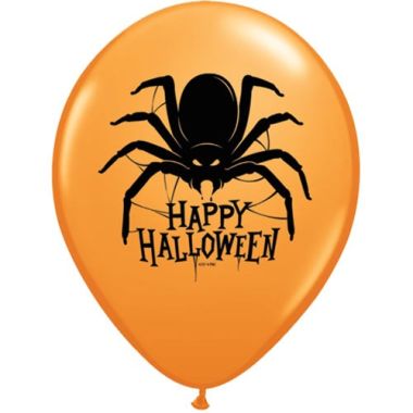 Halloween Spider 11inch Latex Balloons Pk25