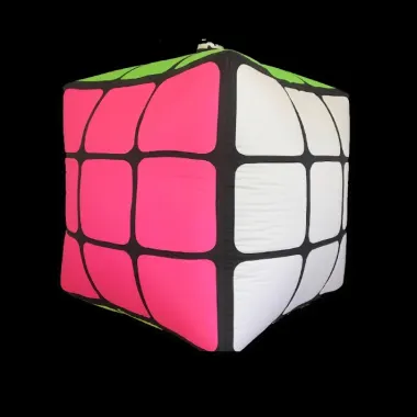Simple Rubiks Cube 3.5ft Hanging Inflatable - Price To Hire