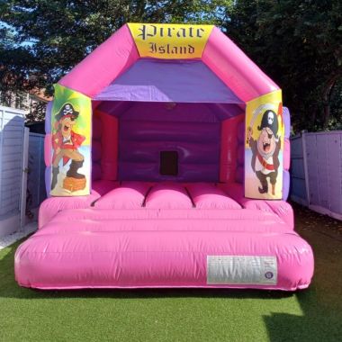 12x15 Pink And Purple Pirates Bouncy Castle