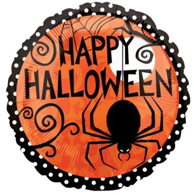 Happy Halloween Spider Balloon 18 Inch