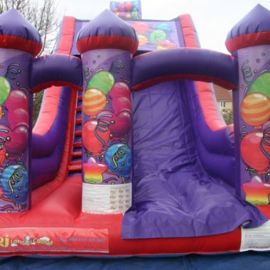24ft X 15ft X 28ft Party Party Megg Slide 50ft Party Party Assault Course 20ftx20ft Party Party Castle