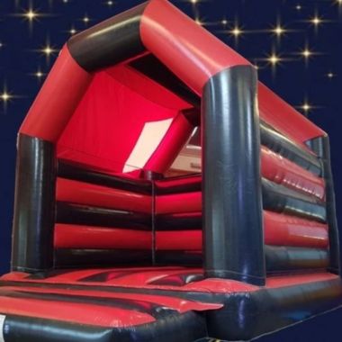 Adult Red And Black Bouncy Castle