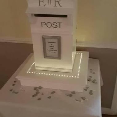 White Wedding Post Box