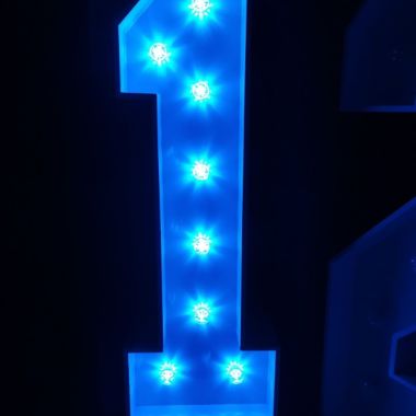 Light Up Number 1 Blue