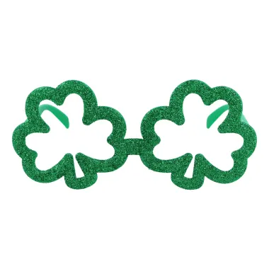 Shamrock Glitter Glasses