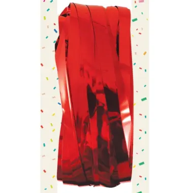 Red Foil Curtain 92cm X 244cm
