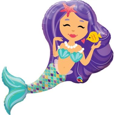 Mermaid Supershape Balloon - 38inch Foil