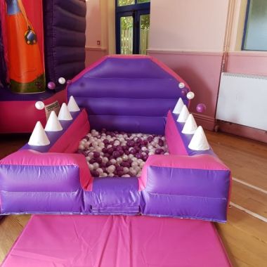 Pink Ball Pool With Air Jugglers