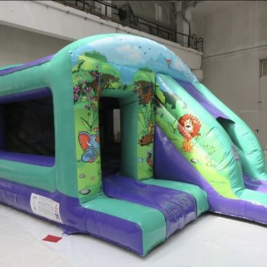 Jungle Bouncy Castle With Slide