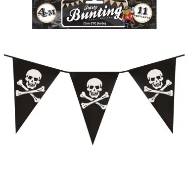 Pirate Bunting 4m (11 Flags)