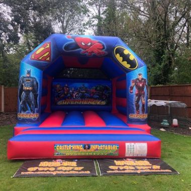 Superhero Themed Bouncy Castle