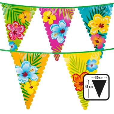 Giant Floral Bunting 6m (flags 45cmx 30cm)