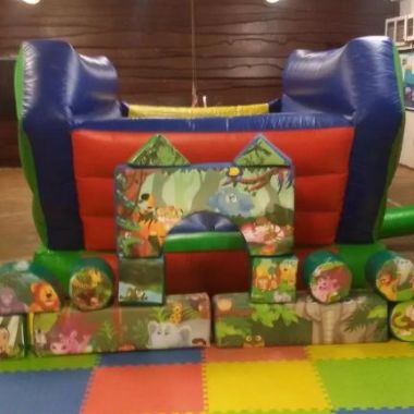 Jungle Themed Soft Play And Inflatable Skip