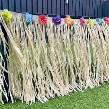 Hawaii Grass Skirt Style Hanging Decor 275cm X 75cm