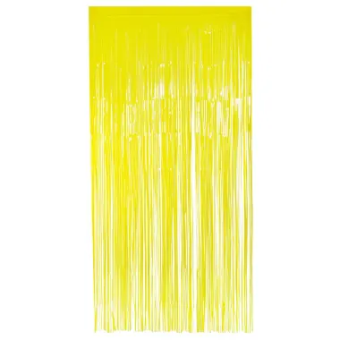 Neon Yellow Foil Curtain (1m X 2m)