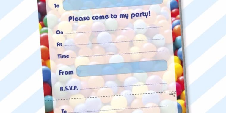 Free Template Pdf Children Party Invitations