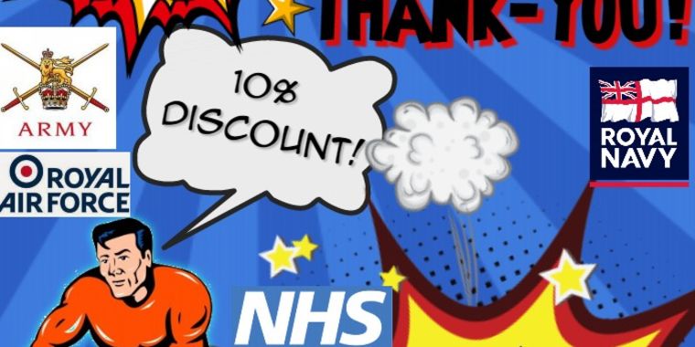 10% Off For Nhs Staff, Emergency Services And Armed Forces