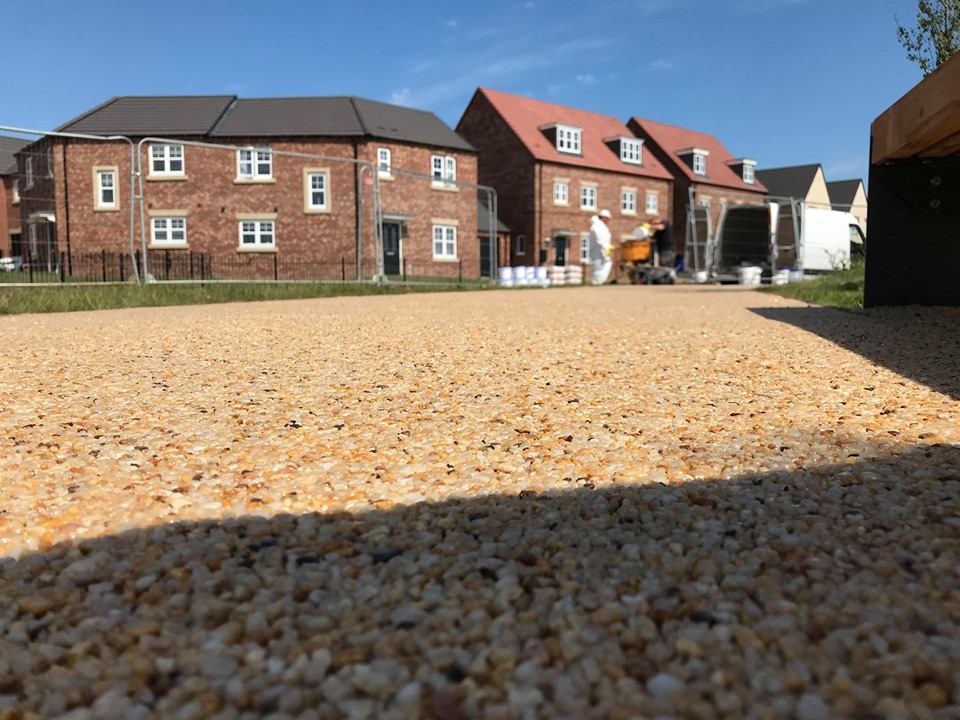 Resin Bound Pathway Install At Harworth, Doncaster.