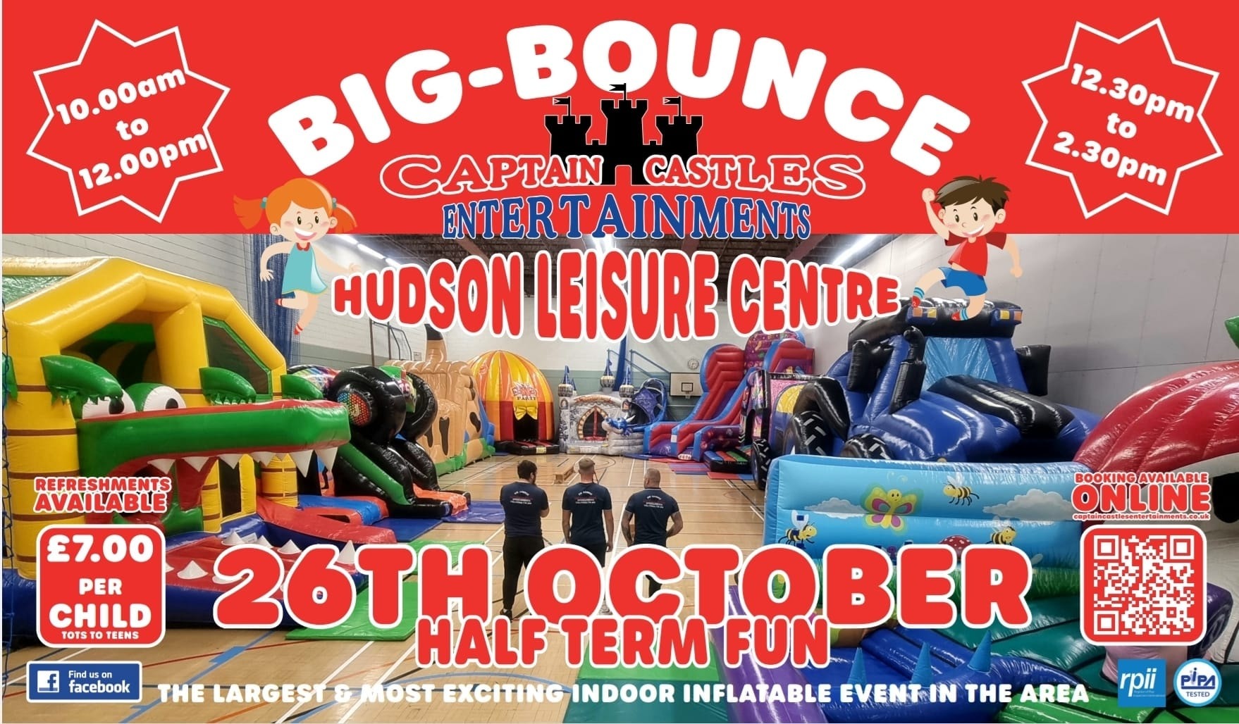 Big Bounce Hudson Leisure Centre Wisbech