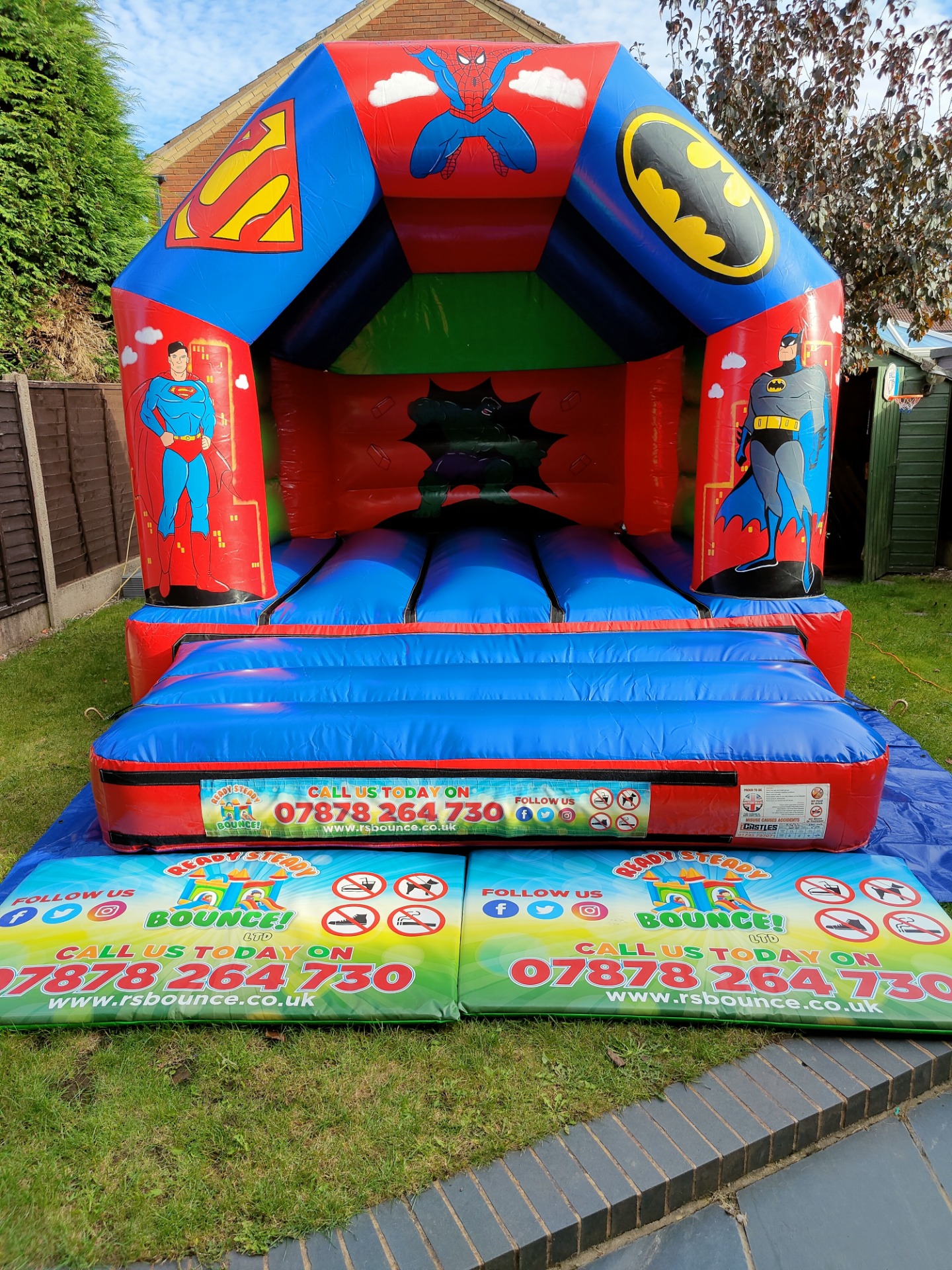 Brand New Hero Bouncy Castle Just Arrived!!