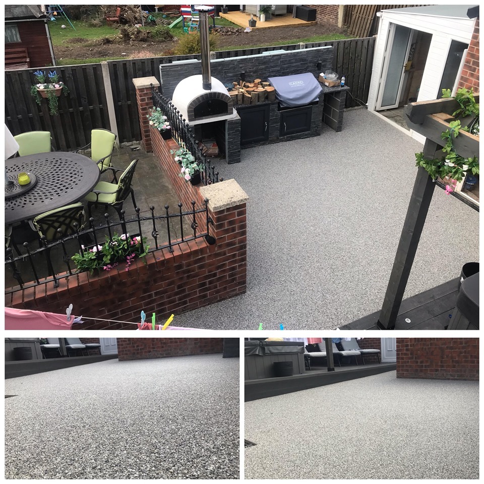 Resin Bound Patio Install In Denaby Main, Doncaster