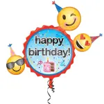 Happy Birthday Emoticon Foil Ss