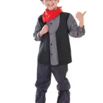 Chimney Sweep (trousers, Shirt With Attached Waistcoat, Hat & Scarf)