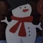 Snowman Wooden Display Prop