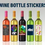 Wine Bottle Stickers 74mm X 104mm