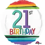 18 Inch Rainbow Celebration Balloons