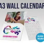 A3 Wall Calendar With Your Branding And 13 Pages Inc Cover