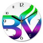 19cm Diameter Personalised Round Wall Clocks