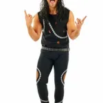 Mens Glam Rocker Costume - Trousers Vest And Headband