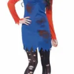 Zombie Plumber Lady Dress And Top Hat - Large