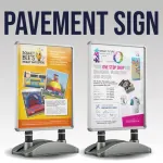 A1 Pavement Stand And Water Base With Or Without 2x A1 Posters