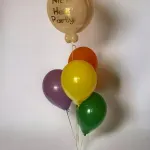 Personalised Bubble Balloon With Bouquet Of Latex Balloons