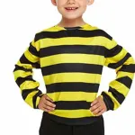 Black And Yellow Stripped Jumper - Xlarge