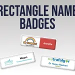 Rectangle Name Badges - 74 X 25mm