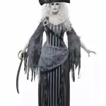 Zombie Princess Pirate Fancy Dress Costume (medium)