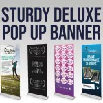 Sturdy Deluxe Pop Up Banner